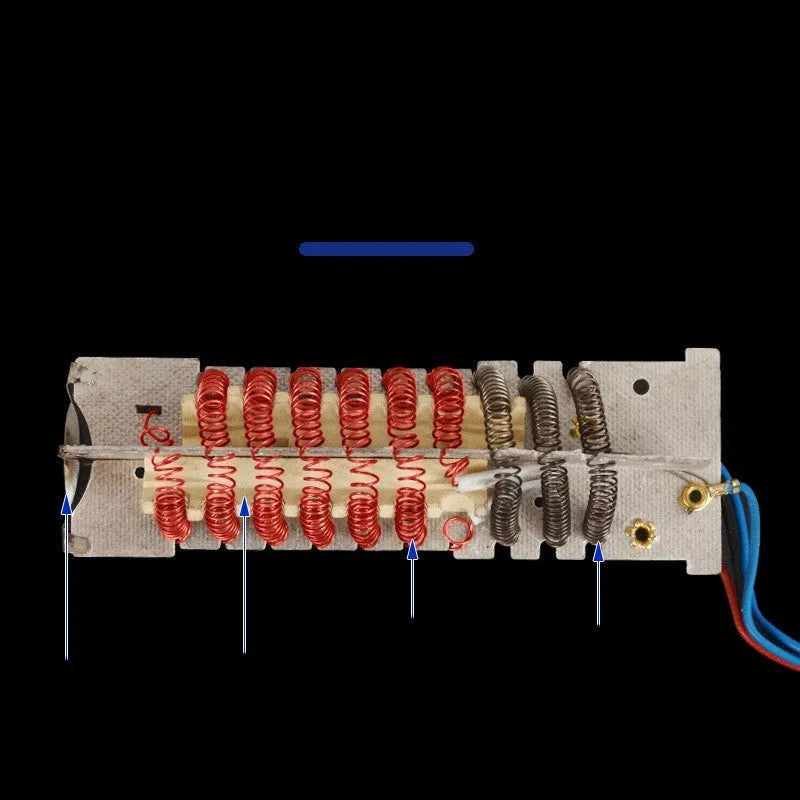 2000W industrial hot air tool with anti-slip insulation shell and grid-type air outlet design for uniform heat distribution