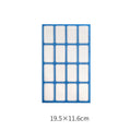 A6 adhesive organisation stickers with 16-grid layout divided into four colour sections for planning