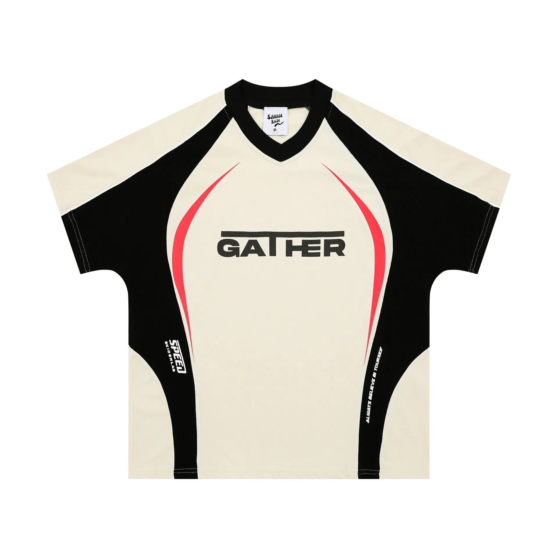 Men's loose fit t-shirt with colour matching letters print in black or apricot, short sleeves, pullover style