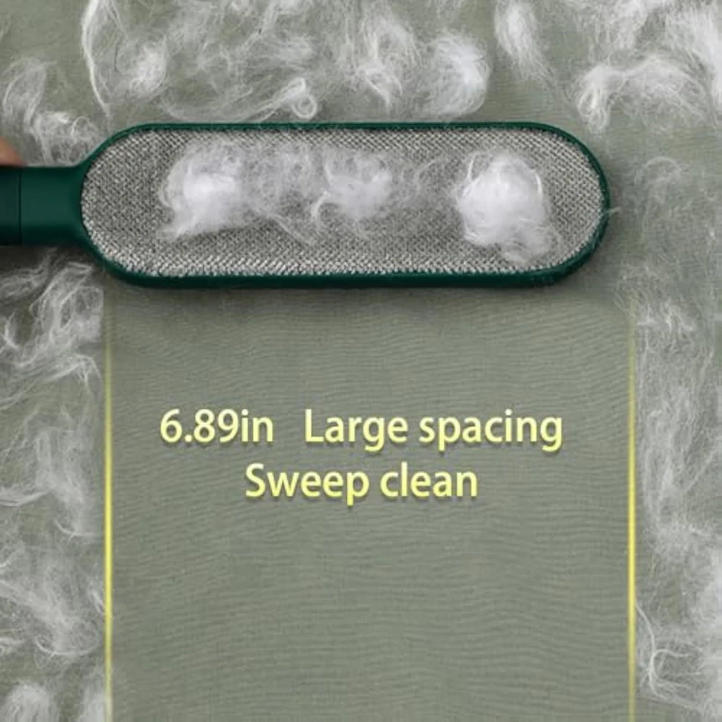 Double-sided pet hair removal brush with static electricity technology for clothes and furniture