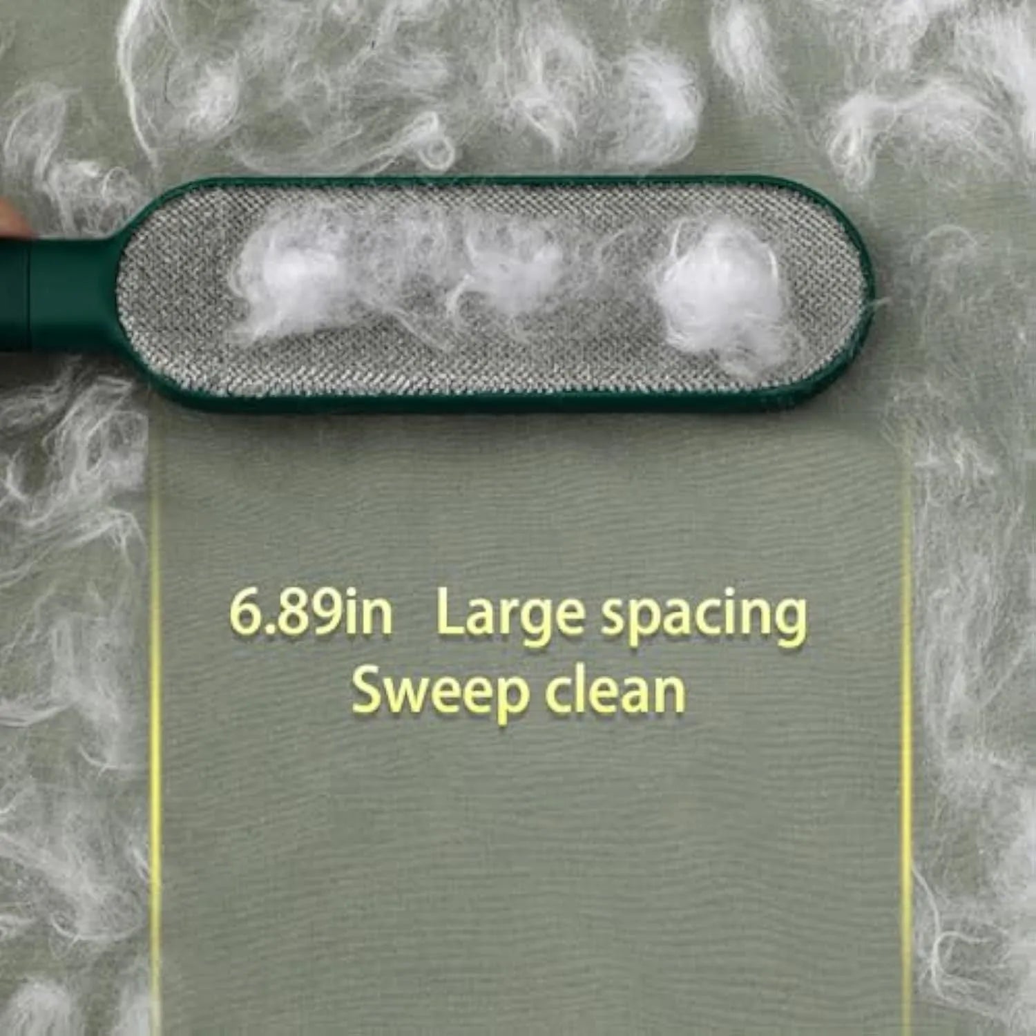 Double-sided pet hair removal brush with static electricity technology for clothes and furniture