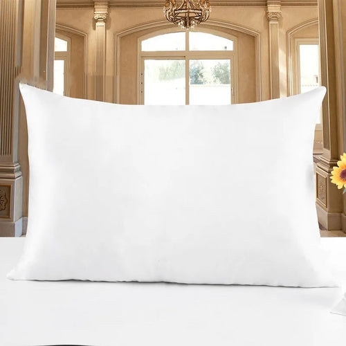 19 M double-sided silk pillowcase showing smooth texture, available in 14 colours including navy blue and lotus pink