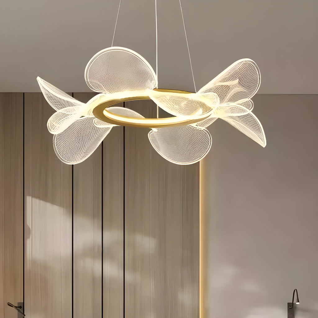 Italian minimalistic art chandelier with iron frame and acrylic shade, available in 50cm, 80cm, and 78cm formats