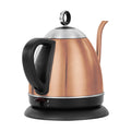Automatic constant temperature stainless steel kettle in white, yellow, or gold with 1L capacity and touch controls