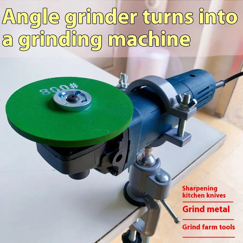 360 rotating vise with tungsten steel construction and clamp-on bracket for bench mounting