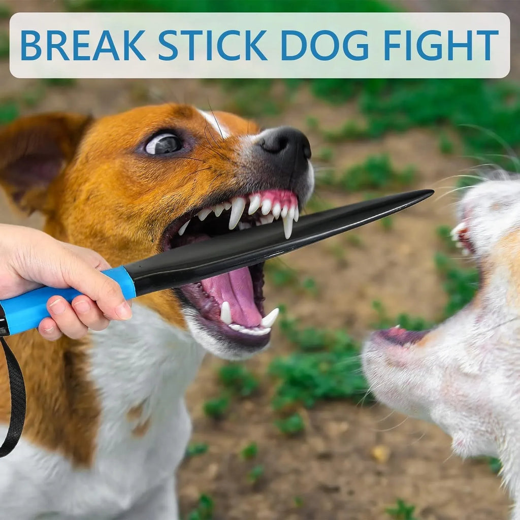 35cm blue-handled dog break stick for training small medium dogs with 90-degree jaw rotation