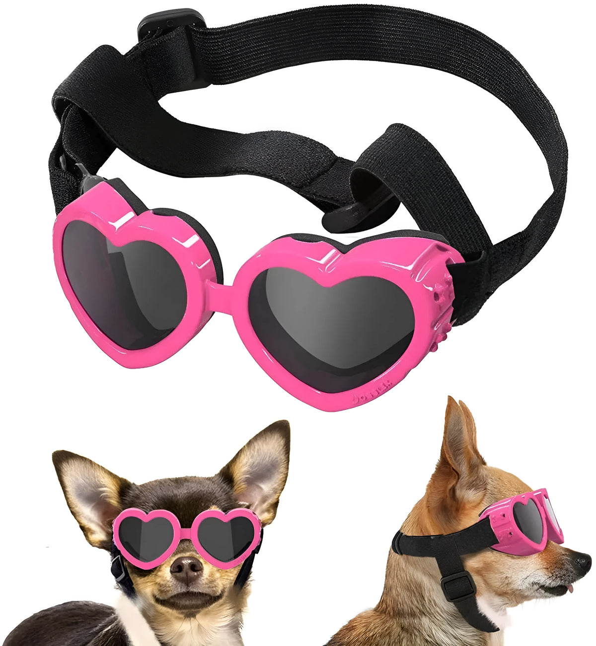 Pet glasses windproof eye protection 13.5x3.5cm TPEE PC frame in six colours