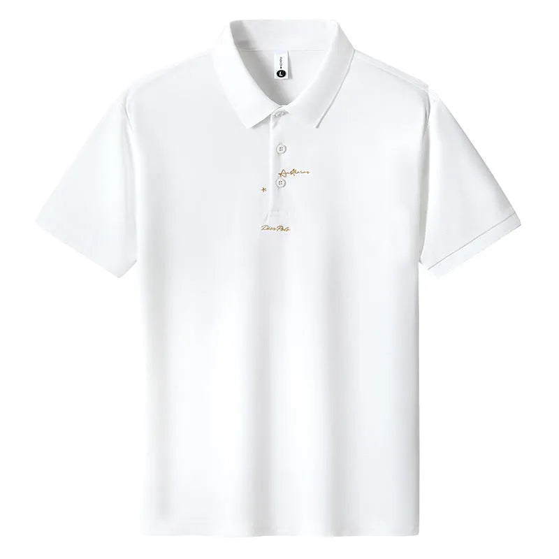 Men's casual cotton T-shirt with letter pattern in multiple colour options showing front view