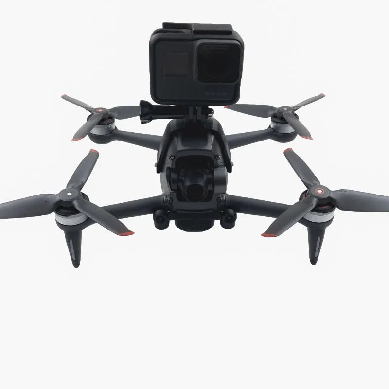 FPV top expansion bracket for action cameras measuring 70x70x20mm with soft sponge contact pad