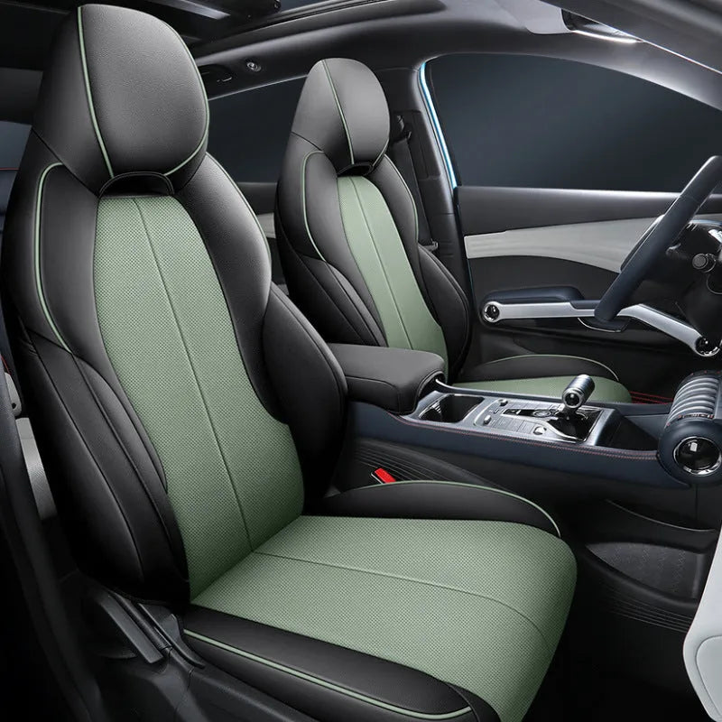 BYD Yuan PLUS car seat cushion cover measuring 70x55x18cm with back half and full pack configurations