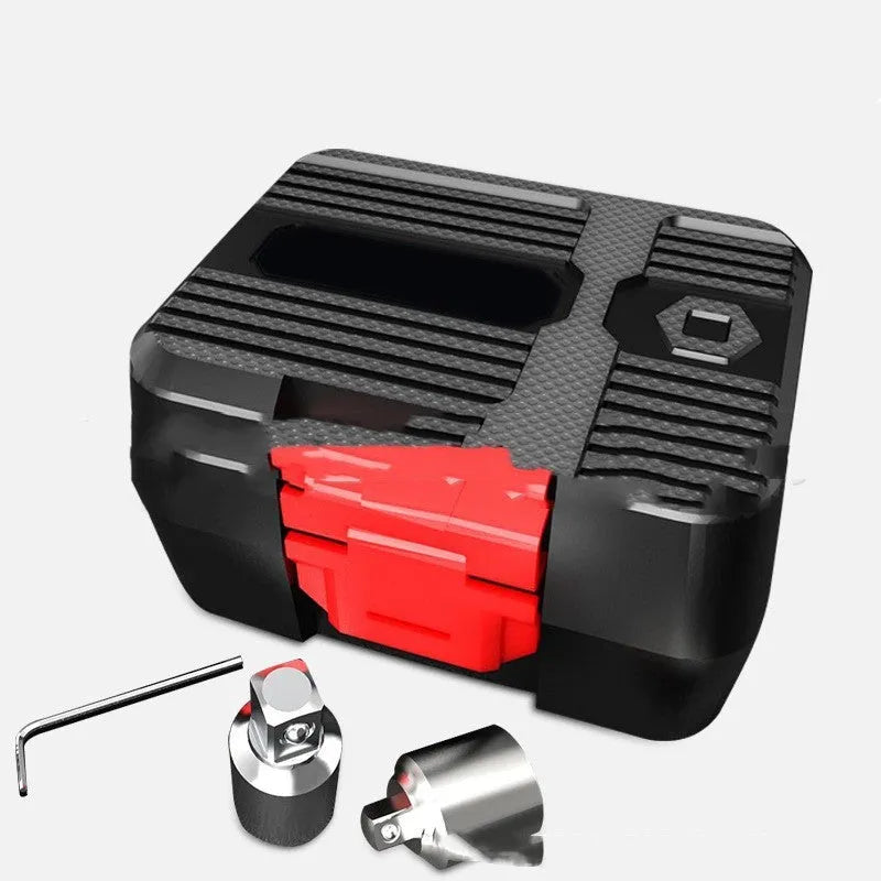 Digital torque meter with display head, 1/2-inch drive, metal body, part of three-piece set for torque measurement