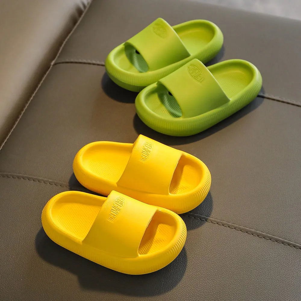 Children's EVA slippers in mixed colours with 1.5cm non-slip soles, sizes 15.5cm to 21.5cm