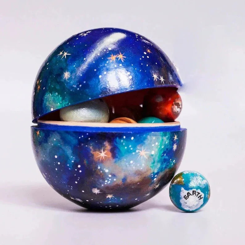 Planet sun world model plastic resin craft ornament in Planet colour with modern simplicity style