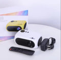 M24 micro mini projector in gold or white colour with 640x360P resolution and compact 190mm size