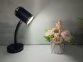 Black and white double-headed photography lamp with metal construction for live streaming