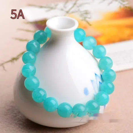 Grade 7A Amazonite scattered beads showing blue-green natural gemstone with polished surfaces for jewellery making