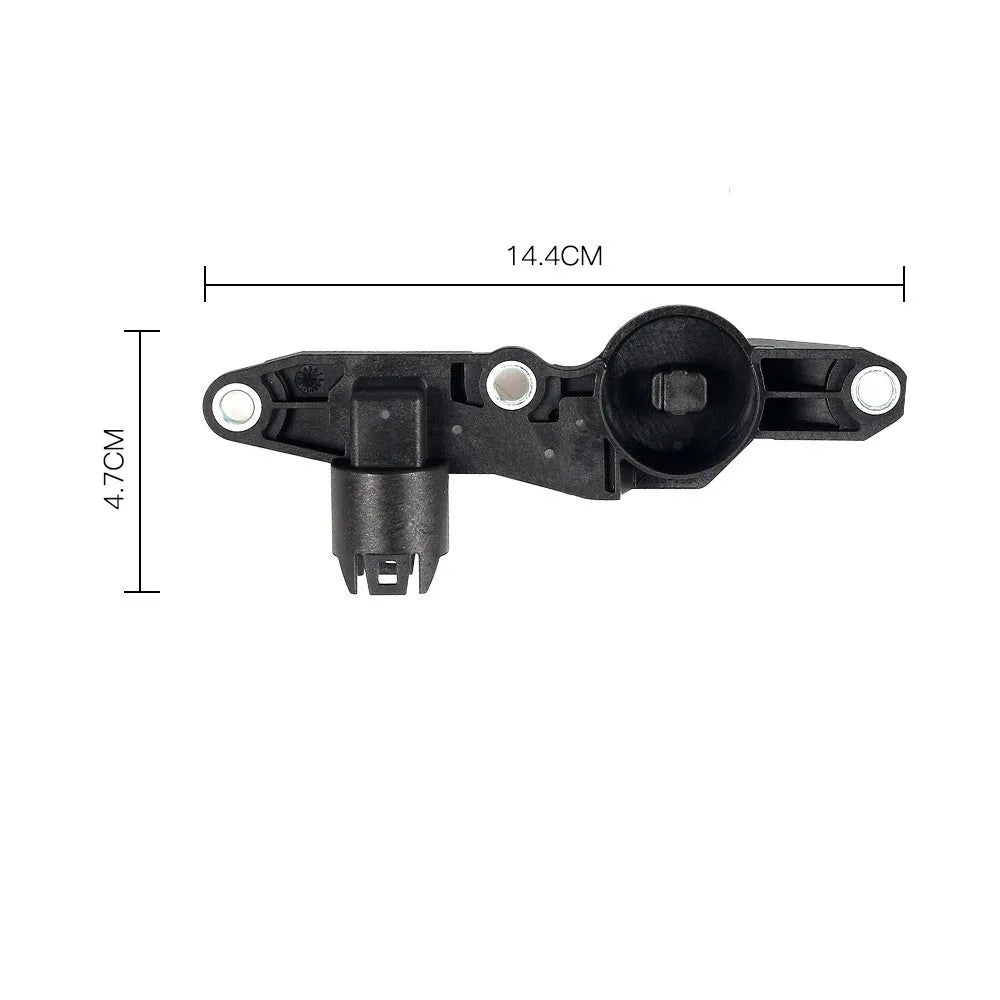Black automotive crankshaft position sensor with eccentric shaft for BMW vehicles OE 11377506503
