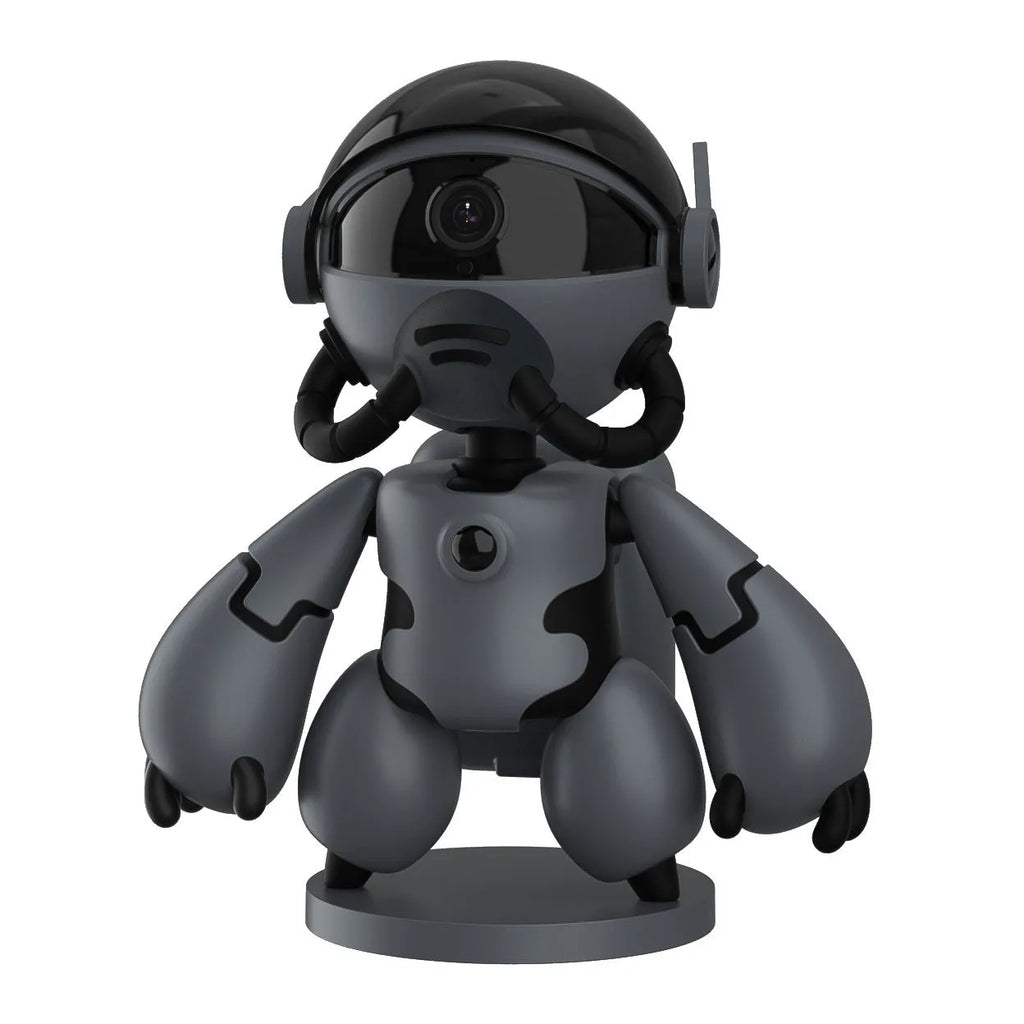 White Space Robot Monitor security camera with detachable base showing 170mm by 80mm dimensions
