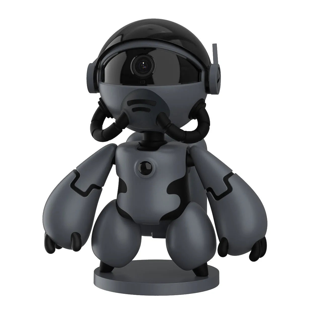 White Space Robot Monitor security camera with detachable base showing 170mm by 80mm dimensions