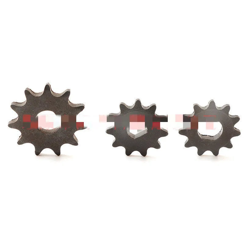 Cast iron motorcycle 11 gear with non-circular design for 25hT8F chain reduction systems