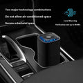 Mini USB air purifier in white or black for cars and small rooms under 10 square metres