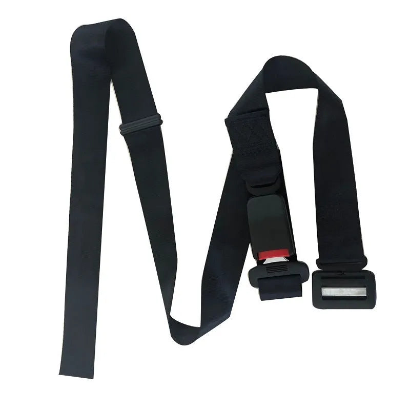 Black ABS pregnant women's safety belt anti-strangulation device with metal buckle