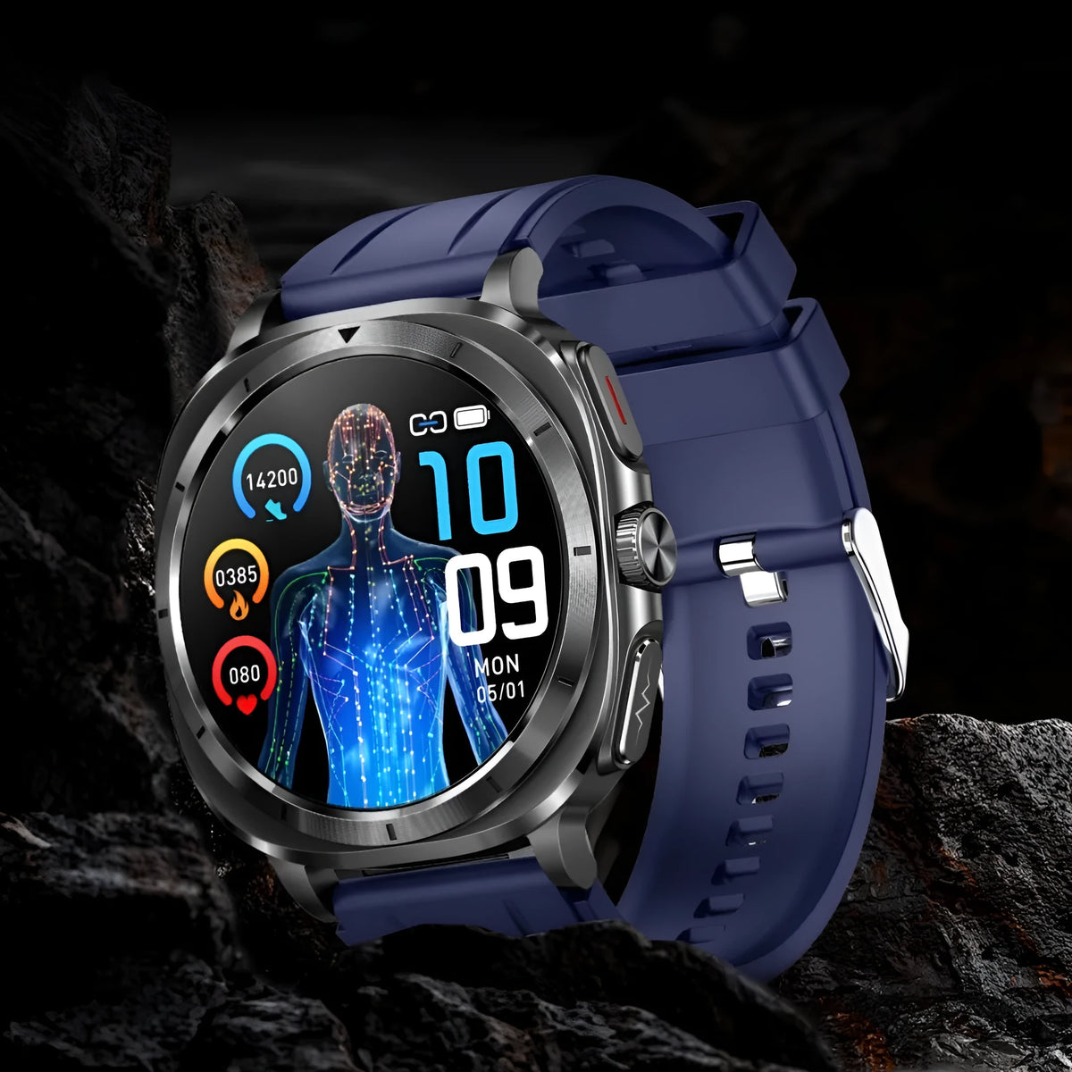 ET492 sport smart watch with AMOLED screen, Bluetooth calling and health monitoring functions