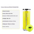 Three cage plate tennis training balls in black, green, and yellow colours for high elasticity durable practice.