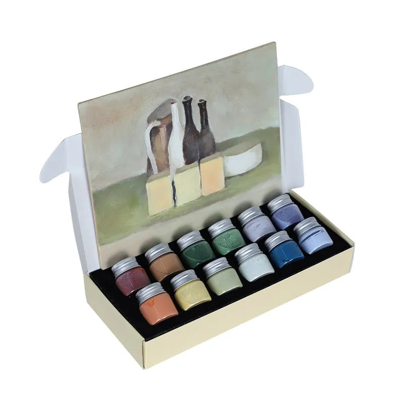 Morandi colour high-temperature ceramic paint pots for pottery decoration firing at 1250-1350°C