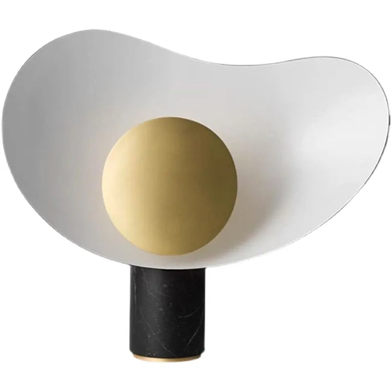 Postmodern Nordic table lamp with iron lampshade and push button switch for study or bedroom