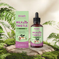 60ml bottle of dog milk thistle and turmeric liquid nutrient supplement with omega-3