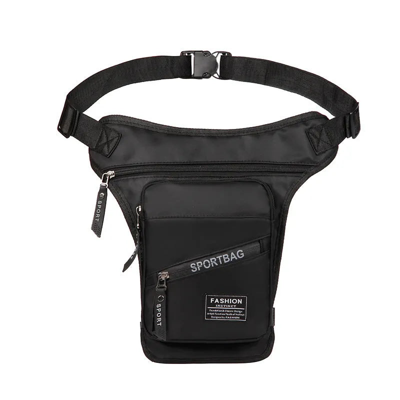 Men's outdoor cycling leg bag in nylon with crossbody strap in various colour options