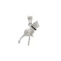 925 sterling silver cat pendant necklace with electroplated finish on 40-45cm chain