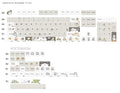 Custard-themed XDA profile keycap set for mechanical keyboards in grey and yellow colours