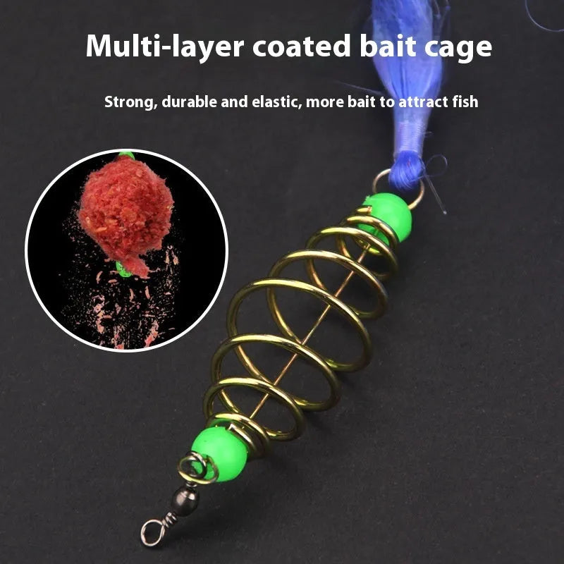 Hand sprinkle fishing net with nylon mesh and metal construction showing multiple mesh size options