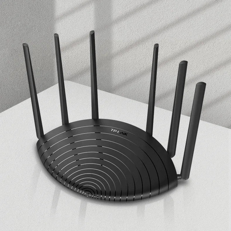 AC1900 gigabit wireless router with dual-band operation measuring 254mm by 160mm by 38mm