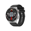 Large screen Bluetooth smart watch with HD display showing interface, available in black or silver with multiple strap options