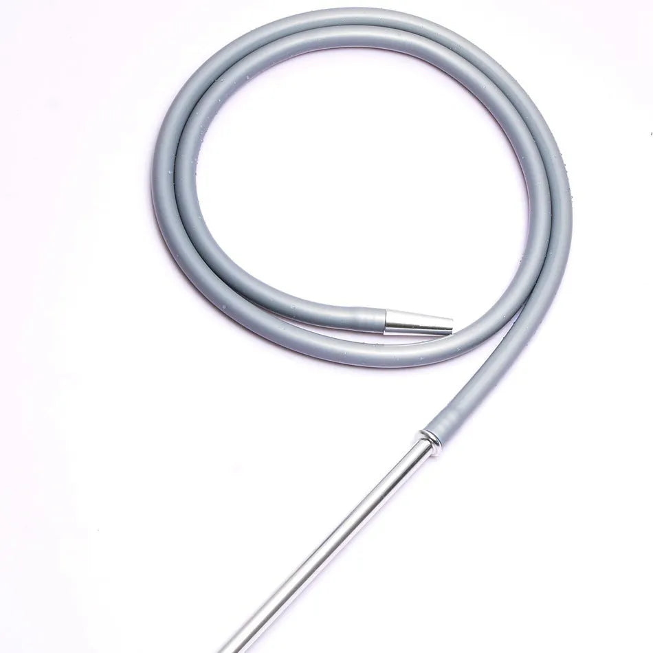 Silicone water fume hookah hose in six colour options with aluminium components