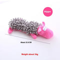 Plush microfiber molar chew toy for dogs in animal designs with horse teeth texture