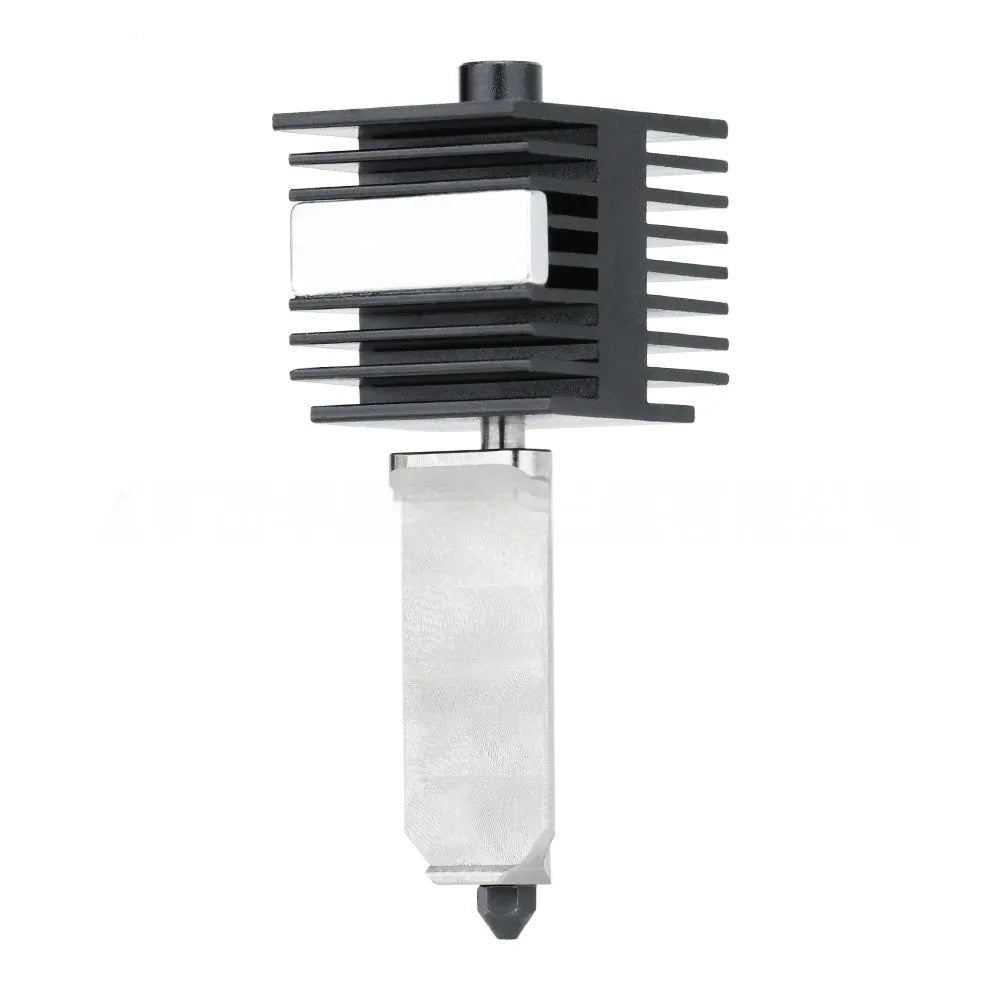 Hardened steel hot end nozzle assembly for Bambu Lab A1 Mini 3D printer with black silicone sleeve