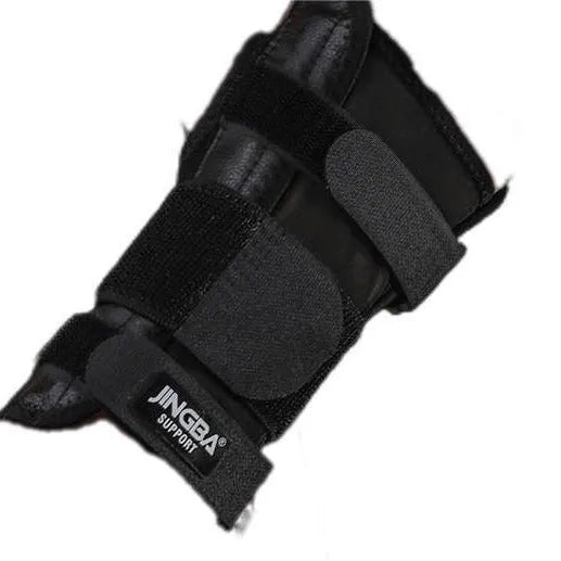Black one size palm hand protector for adults, fixed wrist sprain support for sports and fitness