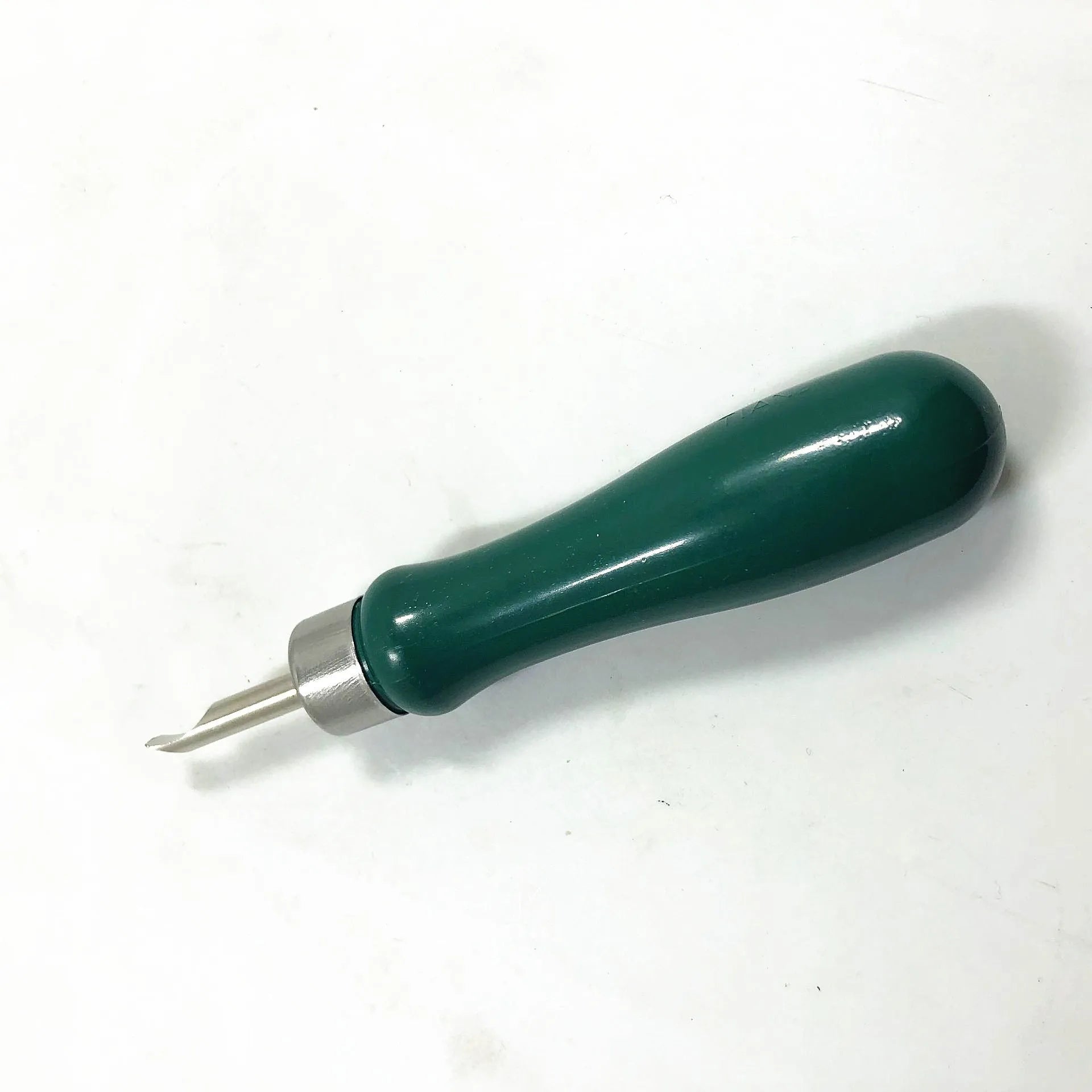 Watch back cover removal tool with double head and elbow pry knives in green or grey alloy plastic