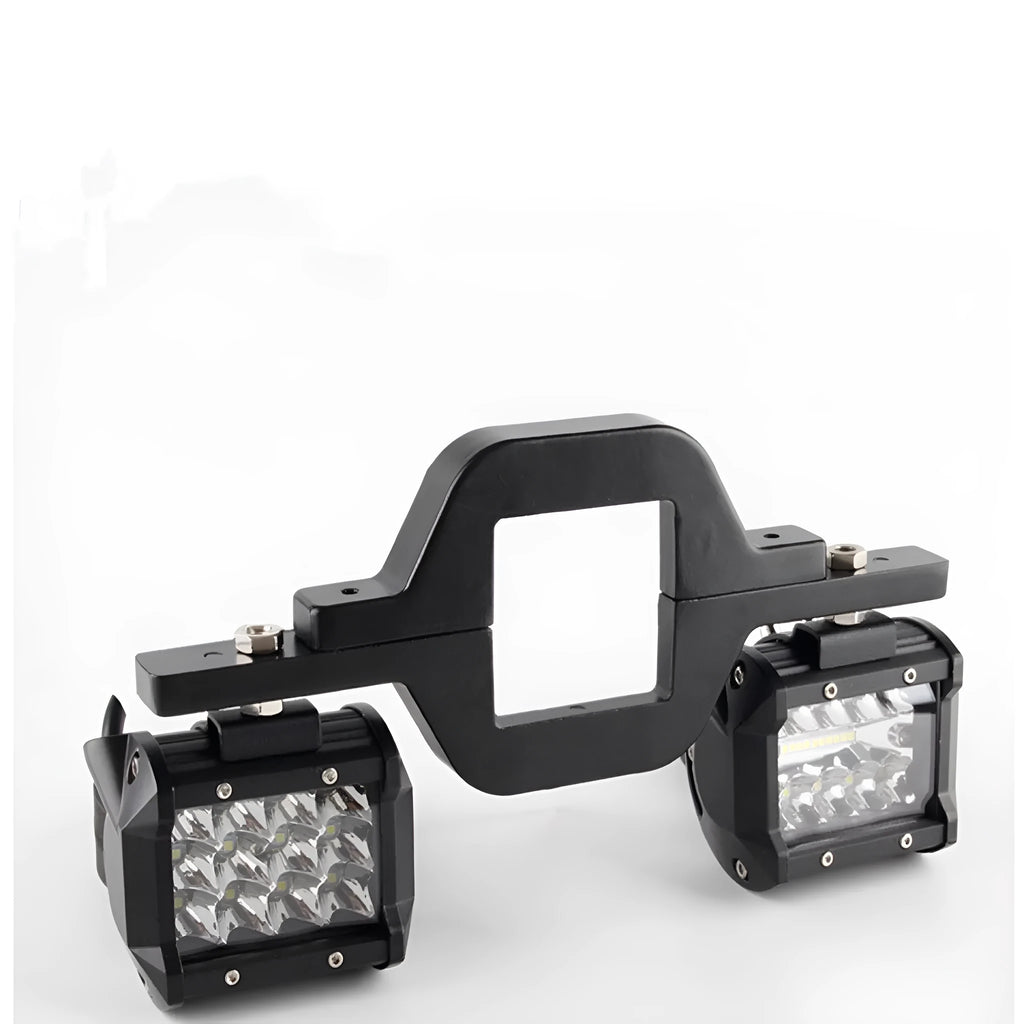 Black off-road vehicle bracket for trailer hook lamp holder mounting