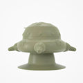 Pink silicone pet milk feeder with pacifier on a flat base, for puppies and kittens.