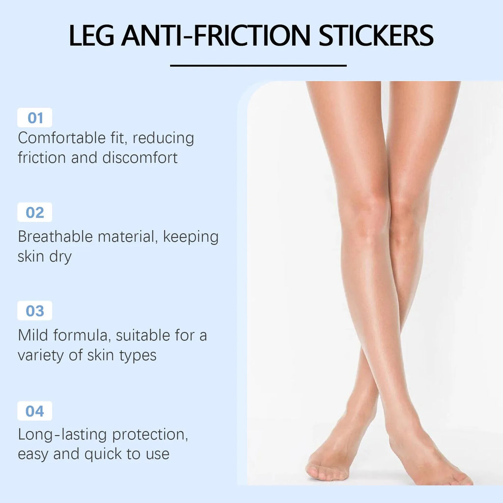 Leg anti-wear paste tube with glycerin and hyaluronic acid for skin chafing prevention in 10-piece pack