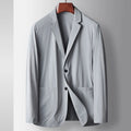 Men's lightweight polyester suit jacket, long sleeve, straight hem, anti-wrinkle, six colours, sizes 170-195