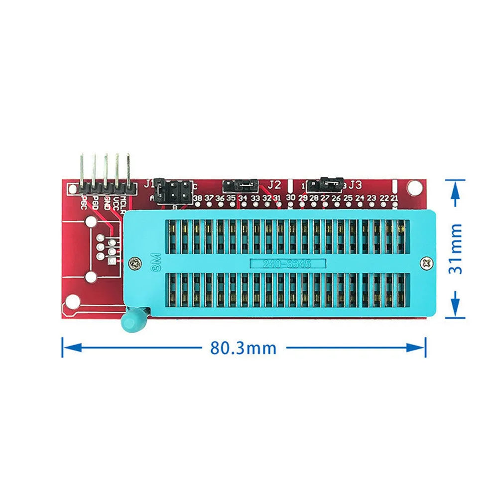 Offline simulation programmer burner for PIC microcontrollers with ICD2 socket