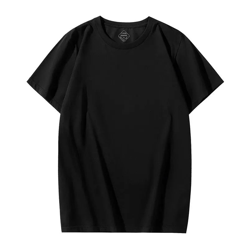Solona Ice Silk men's loose short sleeve T-shirt in chemical fibre blend fabric with cotton composition