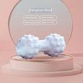 6cm diameter foot massage ball in blue colour with textured TPR surface for yoga and fitness use