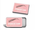 Eyebrow cream pot and brush kit for natural brow shaping and dyeing